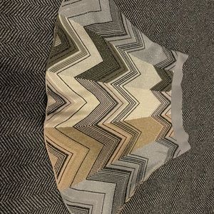 Missing metallic grey silver champagne skirt